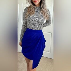 Elegant Blue Women's Skirt